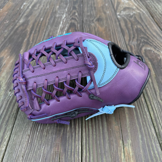 Mod Trap, 12" Purple/Light Blue/Black, Kip Leather LEFTY ONLY