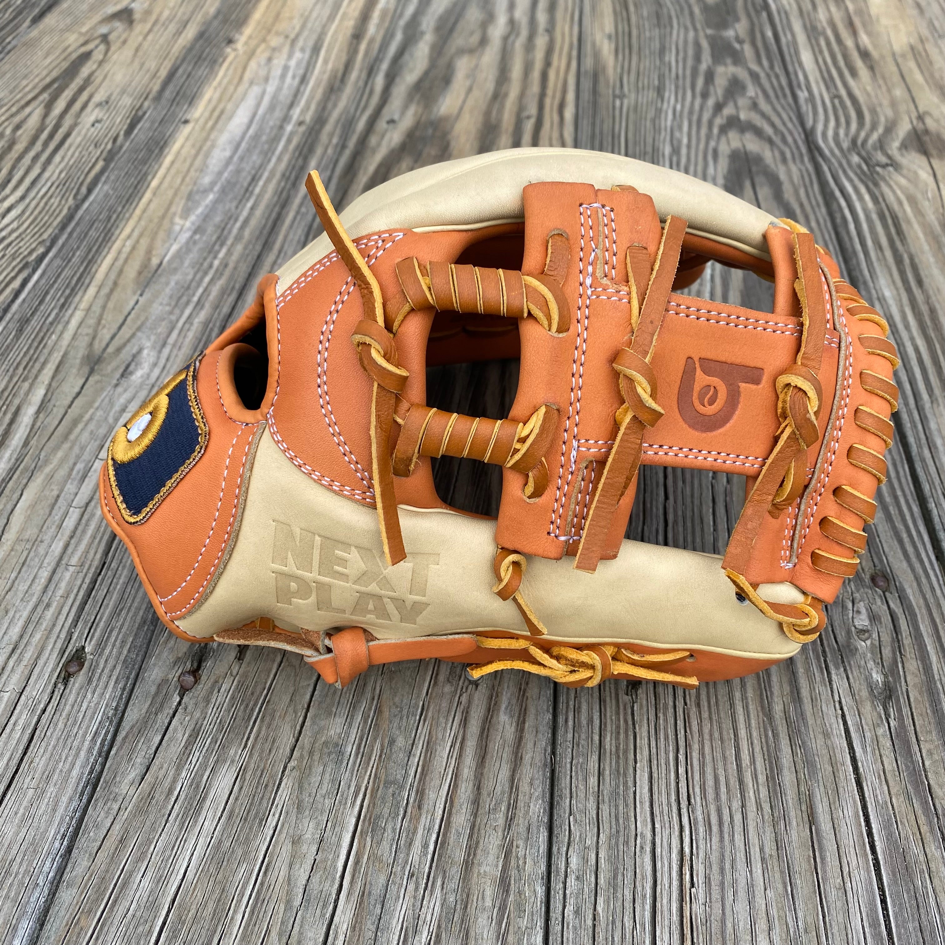 Spiral I Web Next Play LTD Pro Kip 24S Camel Burnt Orange Tan CLEAR Bradley Baseball