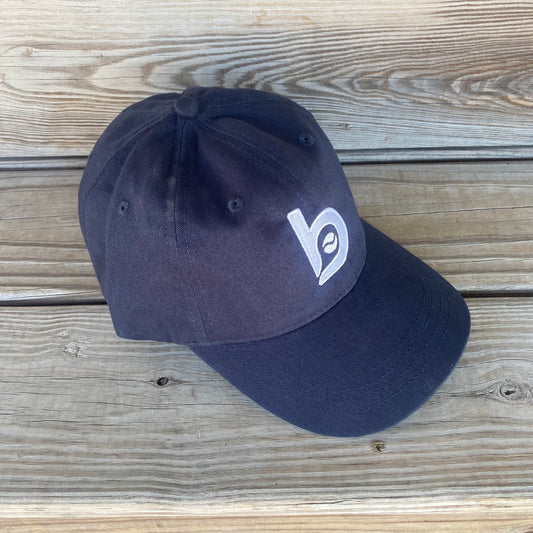 Bradley Baseball Navy Dad Hat "b" logo