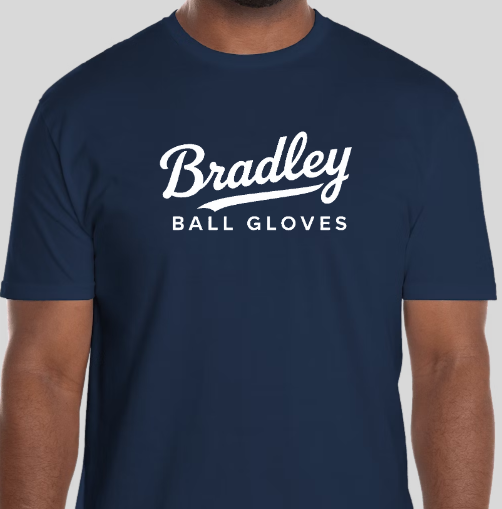 Bradley Ball Gloves Port & Company Navy Script T