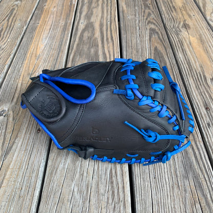 32" Open Back ADJ Catcher's Mitt, Next Play Pro Kip LTD Black/Royal