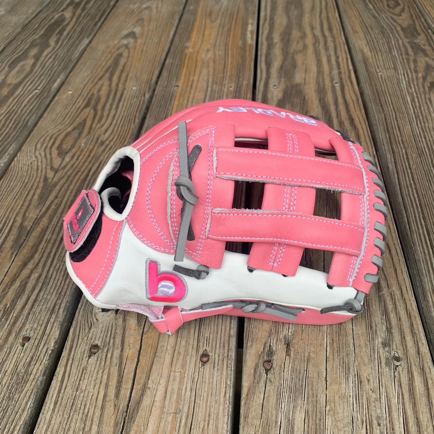 11.25" H-Web, T4 FP Elite Series LTD, Kip Leather (Pink/White/Gray) CLEARANCE 20% Taken off at Checkout